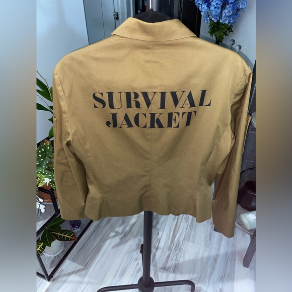 Vintage Rare 90s MOSCHINO COUTURE Survival Military Survival Jacket - Picture 2 of 10